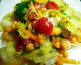色々野菜とひよこ豆のサラダ作り方2写真