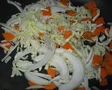青じそドレッシングで簡単！野菜でパスタ作り方1写真