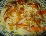 青じそドレッシングで簡単！野菜でパスタ作り方3写真