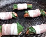 サーモン刺身の大葉ベーコン巻き～あぶり～作り方2写真