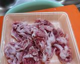 チンゲン菜と豚肉の炒めもん作り方2写真