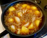 琉球紅じゃがで肉じゃが作り方3写真