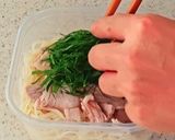 たっぷり大葉と冷しゃぶの塩だれそうめん作り方6写真
