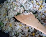 ＊食べ合せ＊蓮根と青梗菜の炒飯作り方3写真