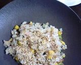 ＊食べ合せ＊蓮根と青梗菜の炒飯作り方4写真