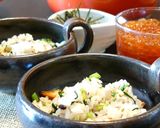 鮭とイクラの親子丼。作り方1写真