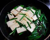 ニラ豆腐の肉味噌あんかけ作り方2写真
