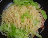 -ウィンナーとキャベ豆乳パスタ-作り方4写真
