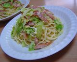 -ウィンナーとキャベ豆乳パスタ-作り方6写真