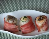 ベーコンでまきまき　焼きおにぎり作り方4写真