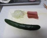 ソーセージのサラダ作り方1写真