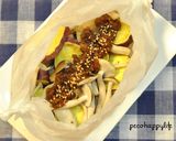 ☆さつまいもとしめじの秋色レンジ蒸し☆作り方4写真