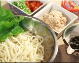 サラダうどんのオムライス　滅茶うま仕立て作り方1写真