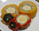 カラーピーマンの肉詰め作り方6写真