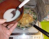 豆腐蟹かましめじの中華かき玉スープ作り方3写真