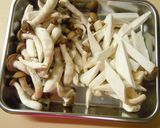たっぷりきのこのこく仕立て青じそパスタ作り方2写真