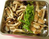 たっぷりきのこのこく仕立て青じそパスタ作り方5写真