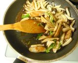 たっぷりきのこのこく仕立て青じそパスタ作り方6写真