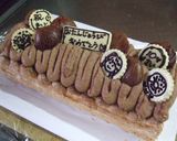 誕生日ロール（栗仕上げ）作り方15写真