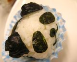 キャラ弁　俵パンダ おにぎり　お弁当♪作り方3写真