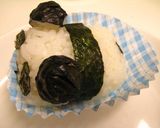 キャラ弁　俵パンダ おにぎり　お弁当♪作り方4写真