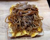 超簡単!オムそばホットサンド!!作り方5写真