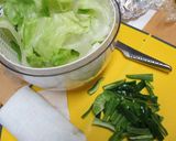 簡単★レタスのしょうが炒め作り方1写真