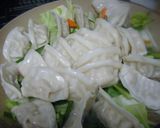 野菜たっぷり蒸し餃子鍋作り方2写真