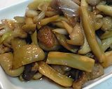 鶏皮とネギの甘辛炒め作り方6写真