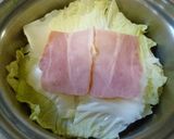 チェダースープで食べる白菜ミルフィーユ作り方2写真