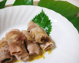 【ルクエ】豚肉のエリンギ巻き梅しそ風味作り方4写真