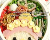 マイメロディ＆ピアノちゃん弁当：キャラ弁作り方5写真
