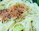長ネギ＆タラコふりかけの和風オイルパスタ作り方3写真