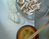 すき焼きのタレで簡単！しめじと卵の炒め物作り方1写真