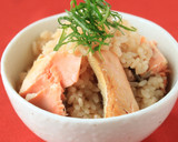 こく仕立て★鮭と青じその炊き込みご飯作り方3写真