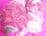 肉巻き活ちくわ（チーズ＆いんげん）作り方1写真
