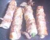 肉巻き活ちくわ（チーズ＆いんげん）作り方2写真