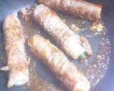 肉巻き活ちくわ（チーズ＆いんげん）作り方3写真