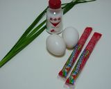 おさかなのソーセージでニラ玉作り方1写真