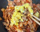 簡単★豚キムチ卵炒め作り方5写真