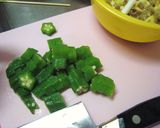 オクラ納豆のまったり❤味噌わさび和え作り方1写真