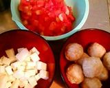たっぷりチーズの肉団子トマト煮作り方1写真