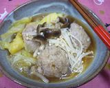 きのこ&キャベツ&肉団子のとろとろ煮込み作り方10写真