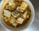 お一人様クリーミー洋風麻婆味豆腐野菜炒め作り方22写真