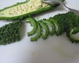 ゴーヤ梅抹茶ササッと炒め作り方1写真