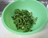 ゴーヤ梅抹茶ササッと炒め作り方2写真