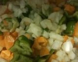 ○●○つぶつぶ野菜のオムライス○●○作り方1写真