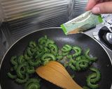 ゴーヤ梅抹茶ササッと炒め作り方5写真