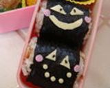 ハロウィン気分なおにぎりくん☆キャラ弁作り方4写真