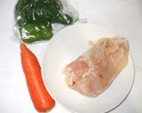 鶏むね肉ピーマンピリ辛炒め♪簡単作り方1写真